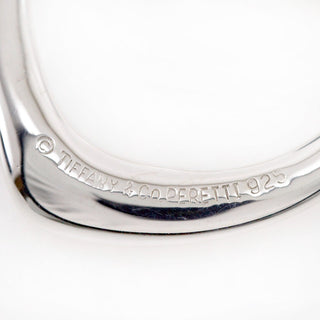 Tiffany & Co. Elsa Peretti Open Heart Pendant Necklace Sterling Silver