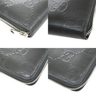Gucci Signature Zip Around Wallet Guccissima Leather