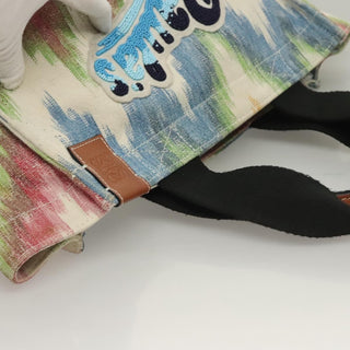 Loewe Paula's Ibiza Tote Embellished Printed Canvas