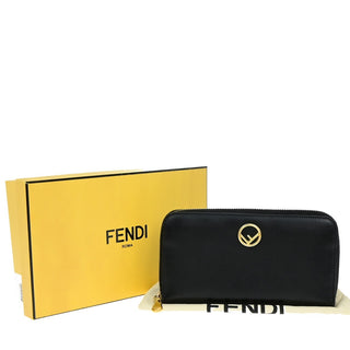 Fendi F is Fendi Zip Around Wallet Leather