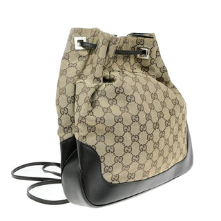 Gucci Drawstring Backpack GG Canvas