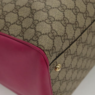 Gucci Convertible Boston Bag Embroidered GG Coated Canvas