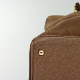 Gucci Bamboo Handle Tote Suede