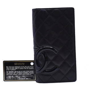 Chanel Cambon Bifold Wallet Quilted Lambskin