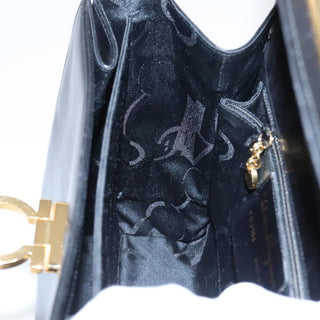 Salvatore Ferragamo Gancini Convertible Top Handle Bag Leather