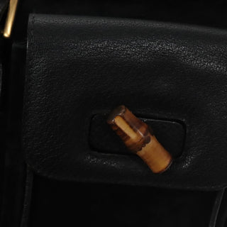 Gucci Vintage Bamboo Backpack Leather