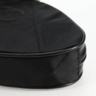 Chanel Vintage Diamond CC Tassel Clutch Quilted Satin