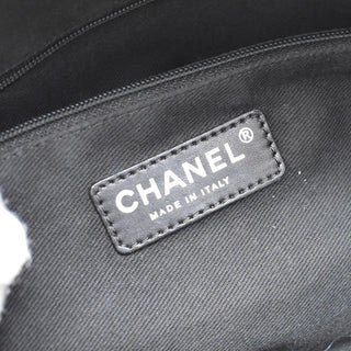 Chanel CC Logo Quilted Stitch Hand Tote Bag Leather