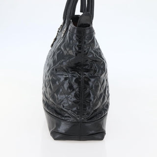 Chanel CC Charm Zip Tote Quilted Coated Canvas