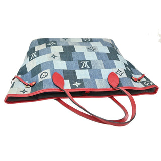 Louis Vuitton Neverfull Tote Damier and Monogram Patchwork Denim
