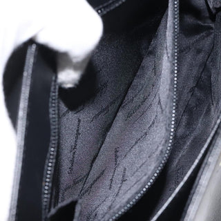 Salvatore Ferragamo Gancini Convertible Top Handle Bag Leather