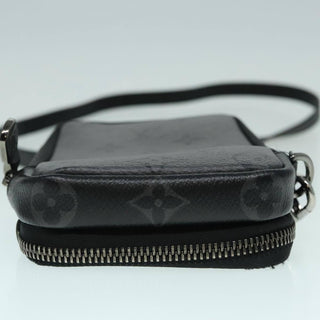 Louis Vuitton Double Phone Pouch Reverse Monogram Eclipse Canvas