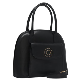 Celine Circle Logo Handbag Leather