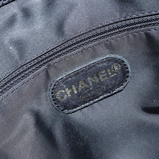 Chanel Vintage Logo Tote Caviar