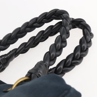 Bottega Veneta Braided Handle Open Tote Bag Canvas with Leather