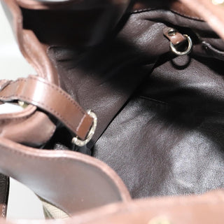 Bvlgari Chandra Hobo Canvas and Leather