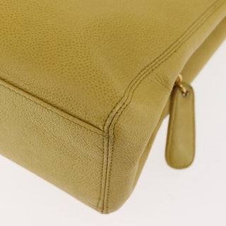 Chanel Vintage Logo Chain Tote Caviar