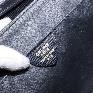 Celine Vintage Circle Logo Crossbody Bag Leather