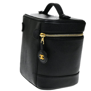 Chanel Vintage Timeless Vanity Case Caviar