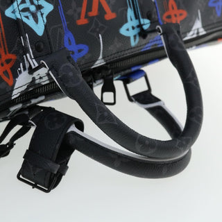 Louis Vuitton Keepall Bandouliere Bag Graffiti Monogram Eclipse Canvas