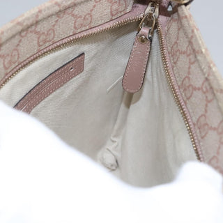 Gucci Front Zip Flat Messenger Bag GG Coated Canvas