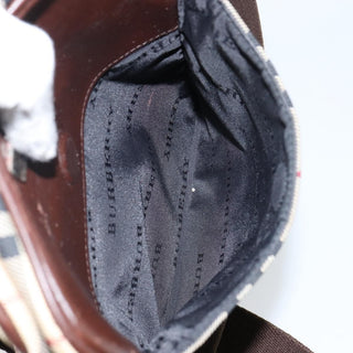 Burberry Zip Messenger Bag Nova check Canvas and Leather
