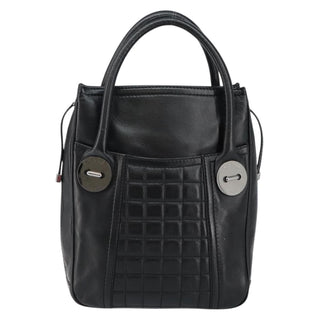 Chanel Vintage Button Tote Quilted Caviar