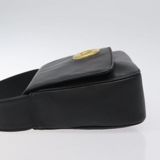 Celine Vintage Circle Logo Crossbody Bag Leather