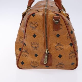 MCM Visetos Handbag Canvas and Leather