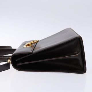 Salvatore Ferragamo Gancini Convertible Top Handle Bag Leather