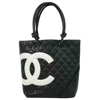 Chanel Cambon Tote Quilted Leather