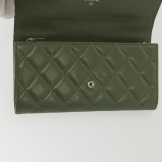 Chanel CC Gusset Classic Flap Wallet Quilted Lambskin