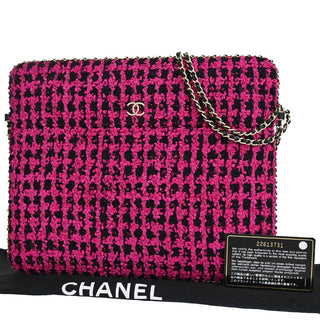 Chanel iPad Chain Crossbody Bag Caviar