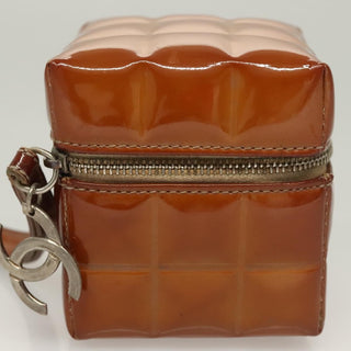 Chanel Rubiks Cube Wristlet Quilted Patent