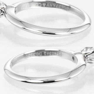 Tiffany & Co. Novo Solitaire Ring Platinum with Diamonds and Cushion Cut I/VS2 Diamond