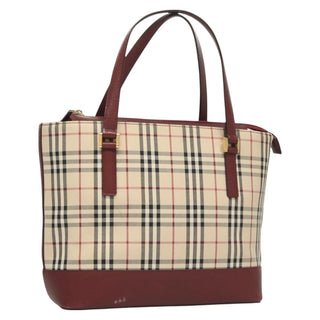 Burberry Nova Check Tote canvas check pattern