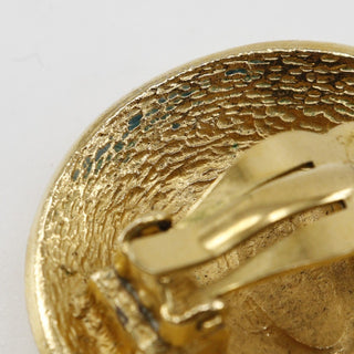 Chanel Vintage 31 Rue Cambon Round Clip-On Earrings Metal