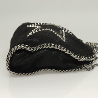 Stella McCartney Falabella Fold Over Crossbody Bag Studded Shaggy Deer