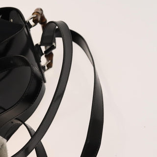 Gucci Vintage Bamboo Backpack Canvas and Leather