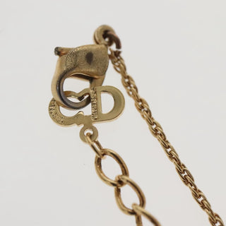 Christian Dior CD Round Pendant Necklace Metal