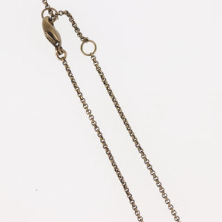 Christian Dior D logo Pendant Necklace Metal