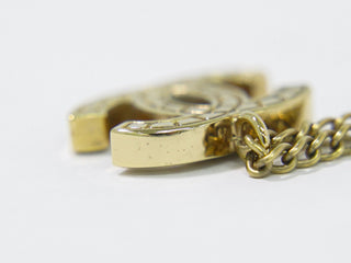 Chanel Vintage CC Pendant Metal with Faux Pearls