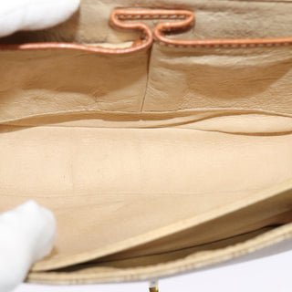 Celine Vintage Macadam Shoulder Bag Canvas and Leather