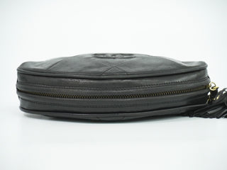 Chanel Vintage Diamond CC Tassel Clutch Quilted Lambskin