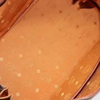 MCM Visetos Handbag Canvas and Leather