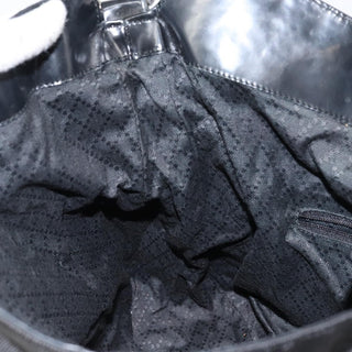 Gucci Vintage Bamboo Handle Open Hobo Nylon