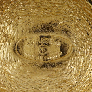 Chanel Vintage CC Quilted Medallion Bracelet Metal