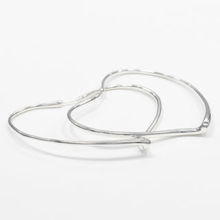 Tiffany & Co. Elsa Peretti Open Heart Earrings Silver 925