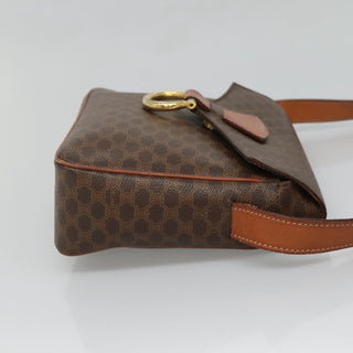 Celine Vintage Macadam Shoulder Bag Canvas and Leather