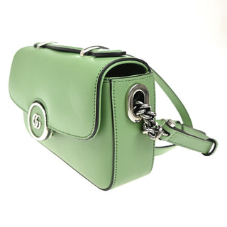 Gucci Petite GG Flap Shoulder Bag Leather
